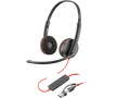 Poly Blackwire 3320 Stereo Microsoft Teams Certified USB-C Headset +USB-C/A Adapter