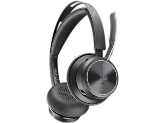 Poly Voyager Focus 2-M USB-C-C Headset USB-C/A Adapter Charging Stand